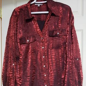 Beautiful blouse with diamond like buttons